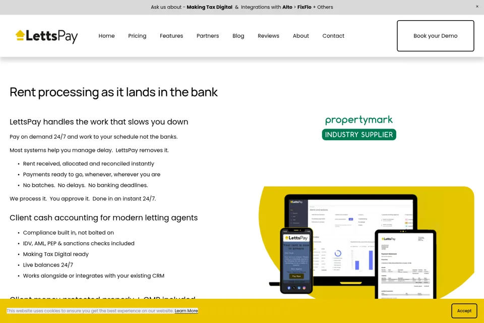 Landing page preview