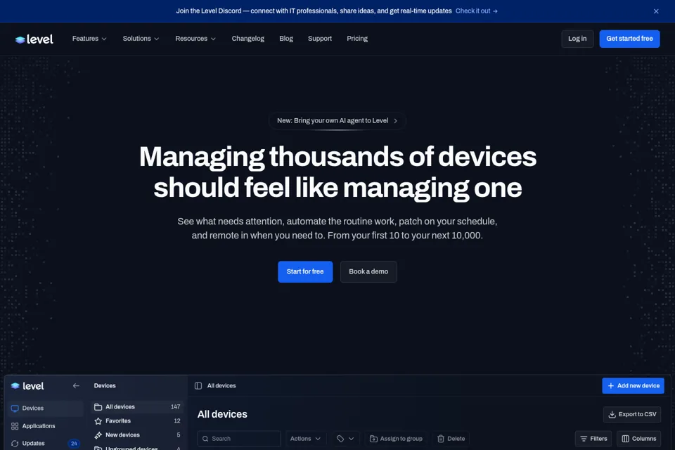Landing page preview