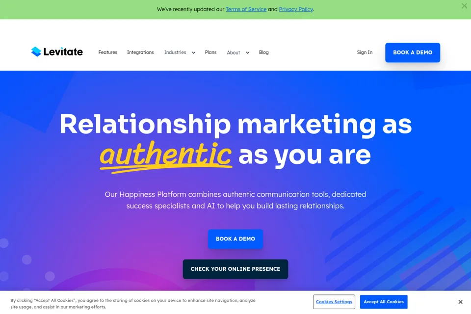 Landing page preview