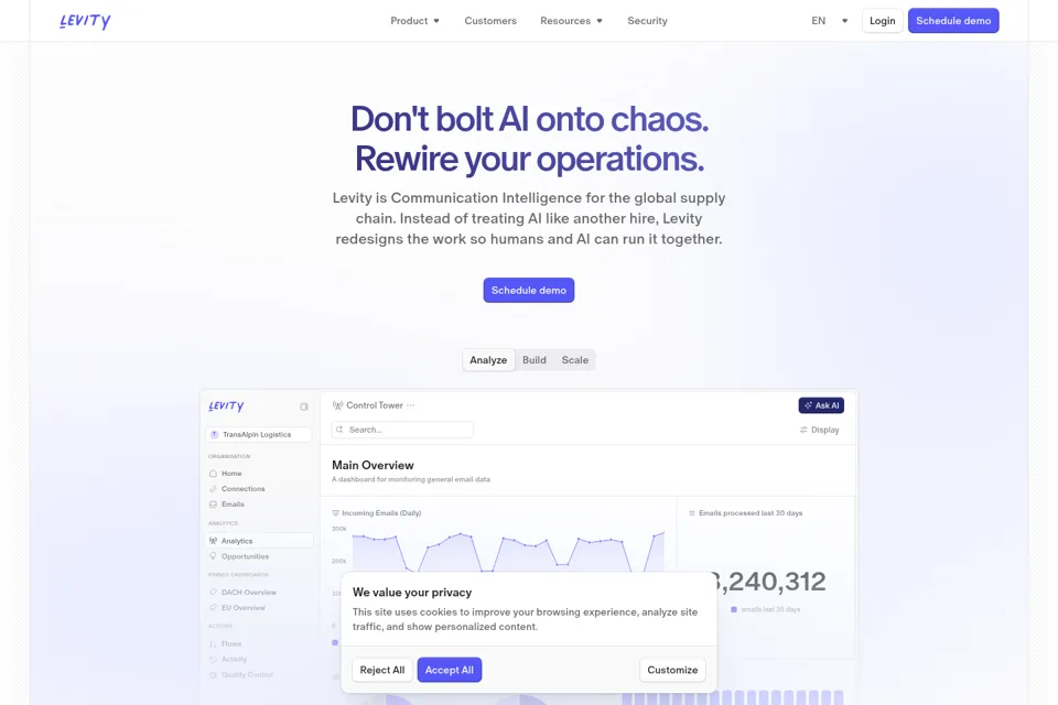 Landing page preview