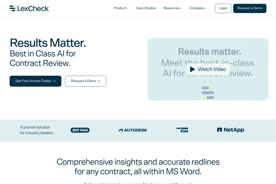 Landing page preview