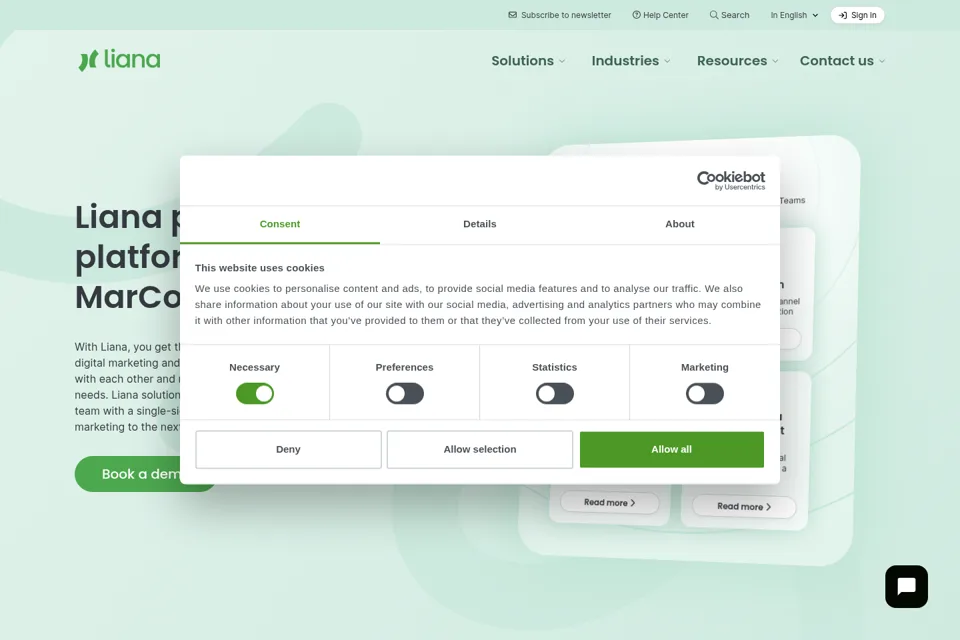 Landing page preview