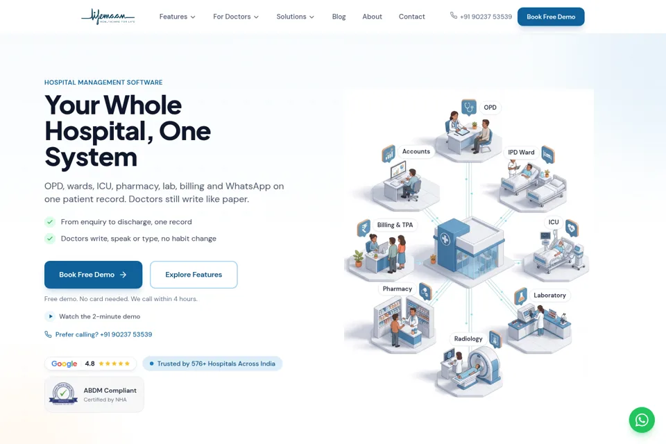 Landing page preview