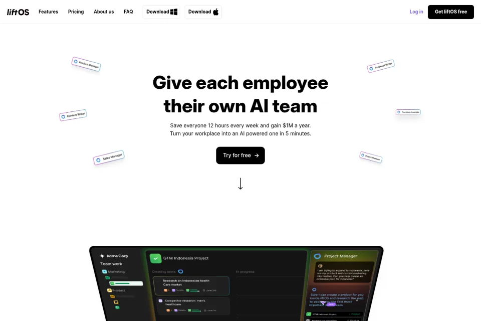 Landing page preview
