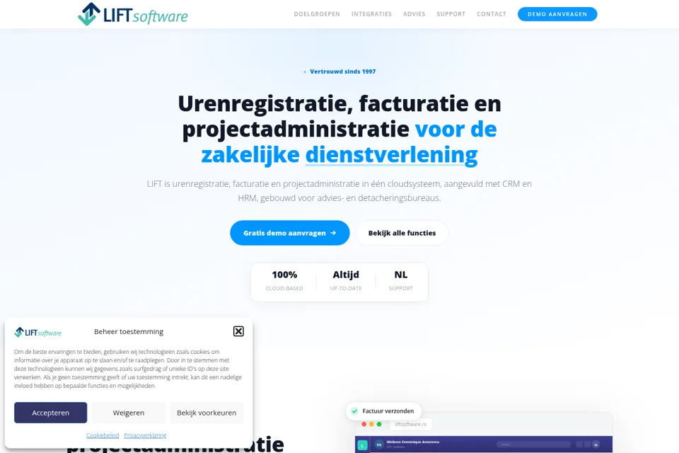 Landing page preview