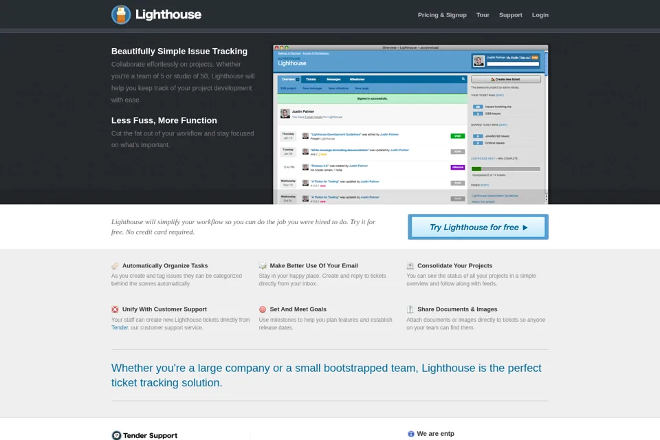 Landing page preview
