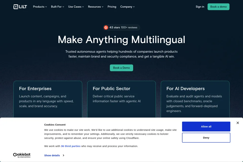 Landing page preview