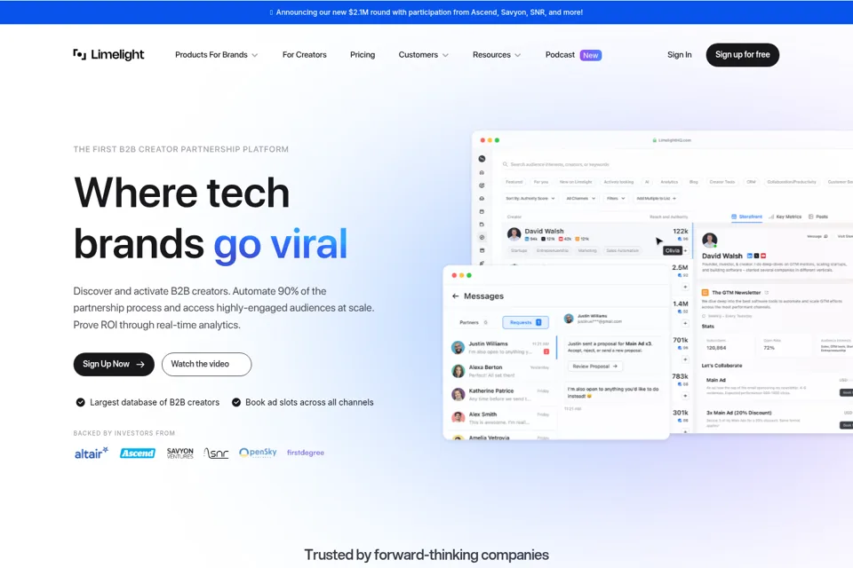 Landing page preview