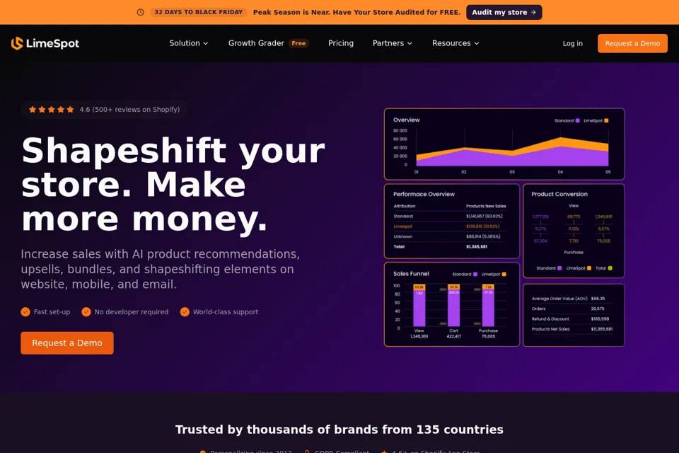 Landing page preview