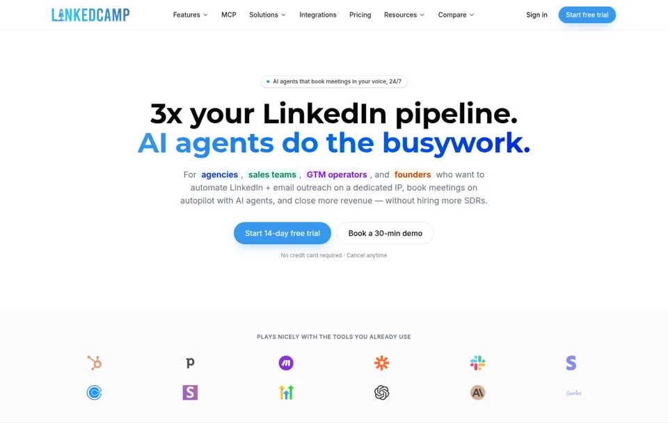 Landing page preview