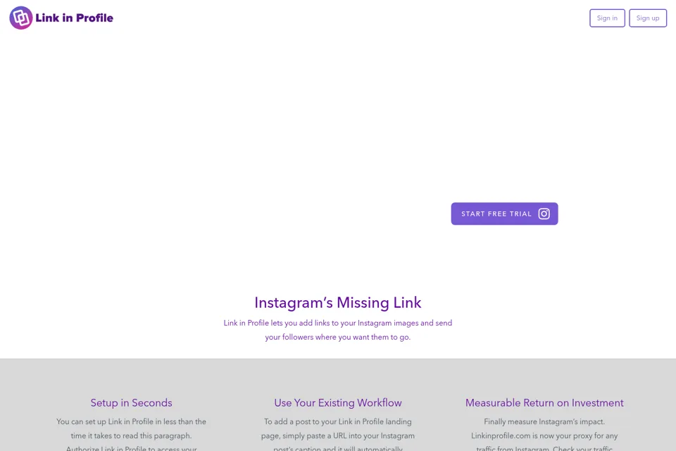 Landing page preview