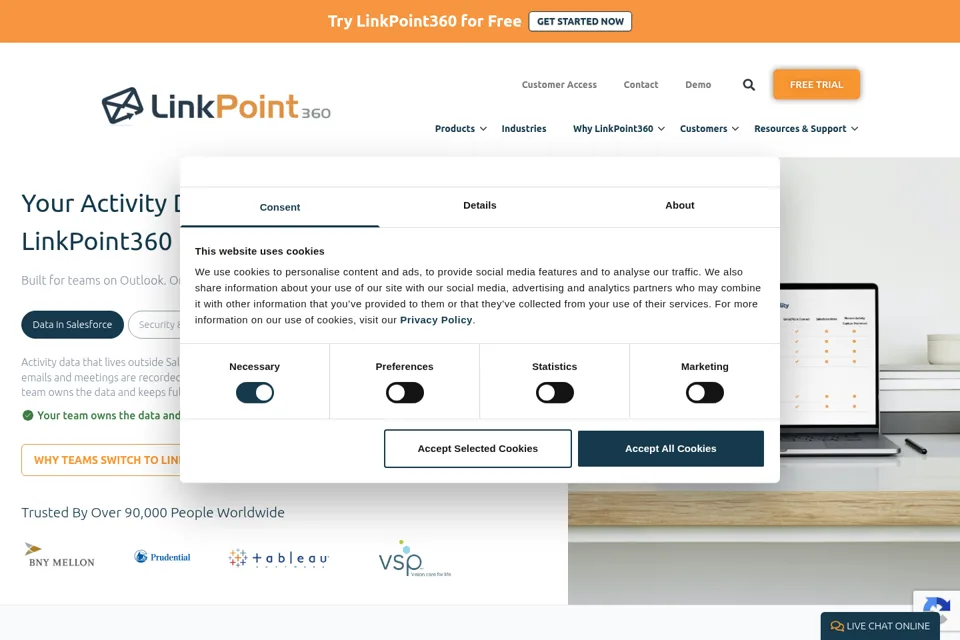 Landing page preview