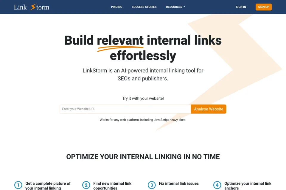 Landing page preview
