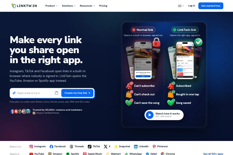 Landing page preview