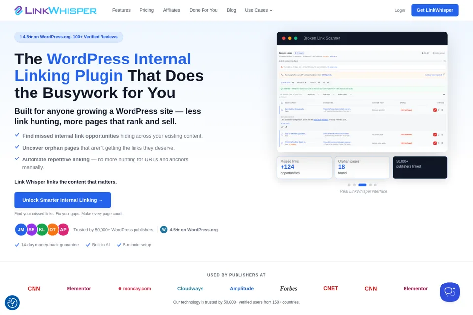 Landing page preview