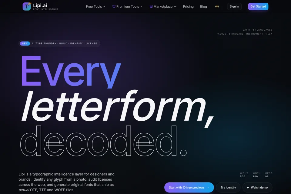 Landing page preview