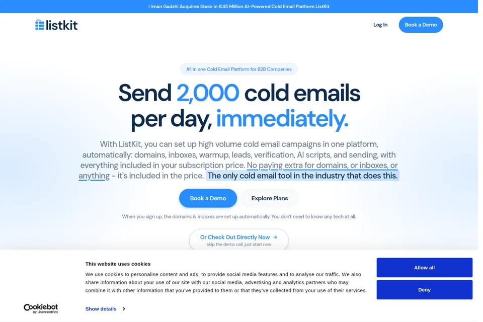 Landing page preview