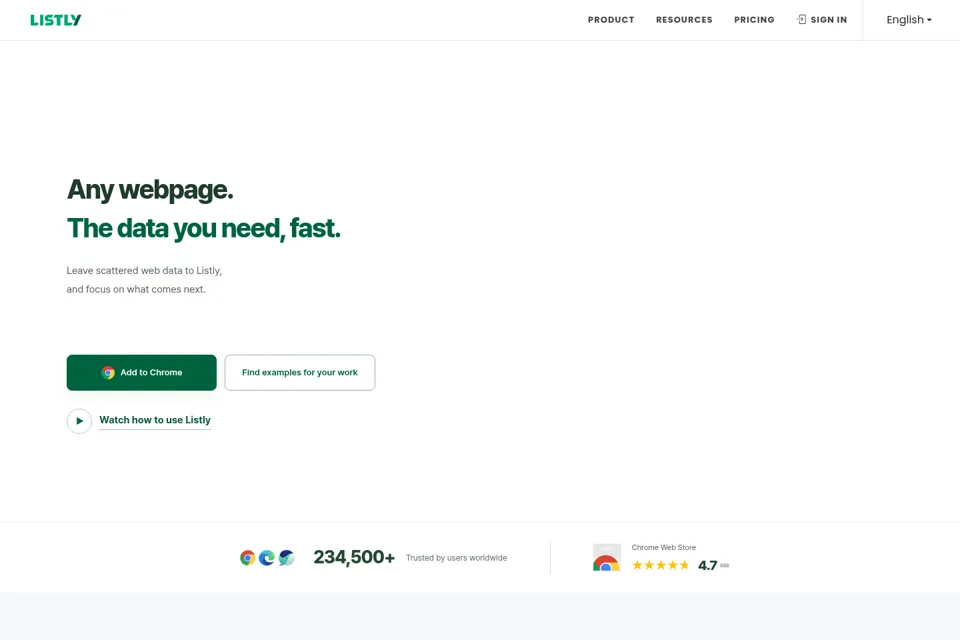 Landing page preview