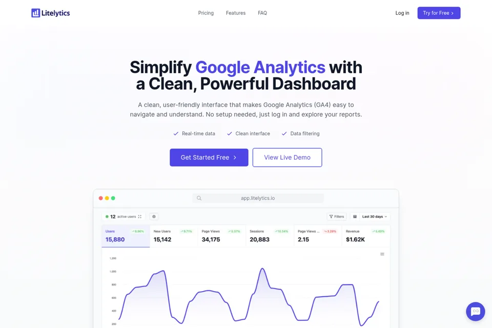 Landing page preview