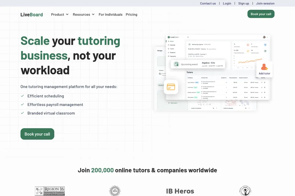Landing page preview