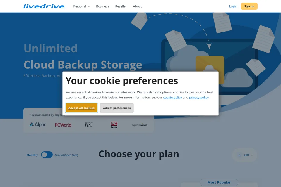 Landing page preview