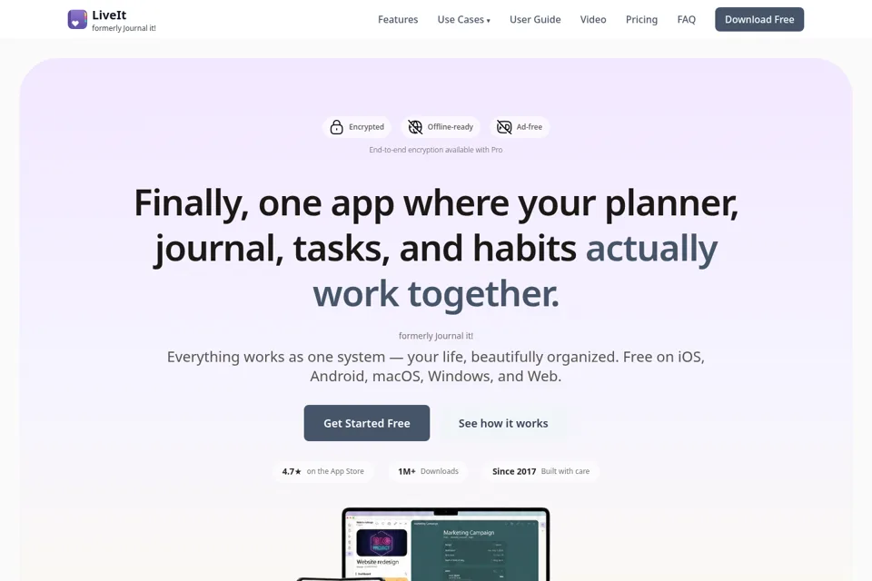 Landing page preview