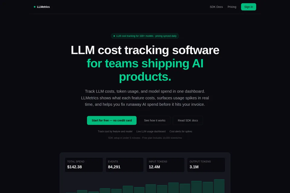 Landing page preview