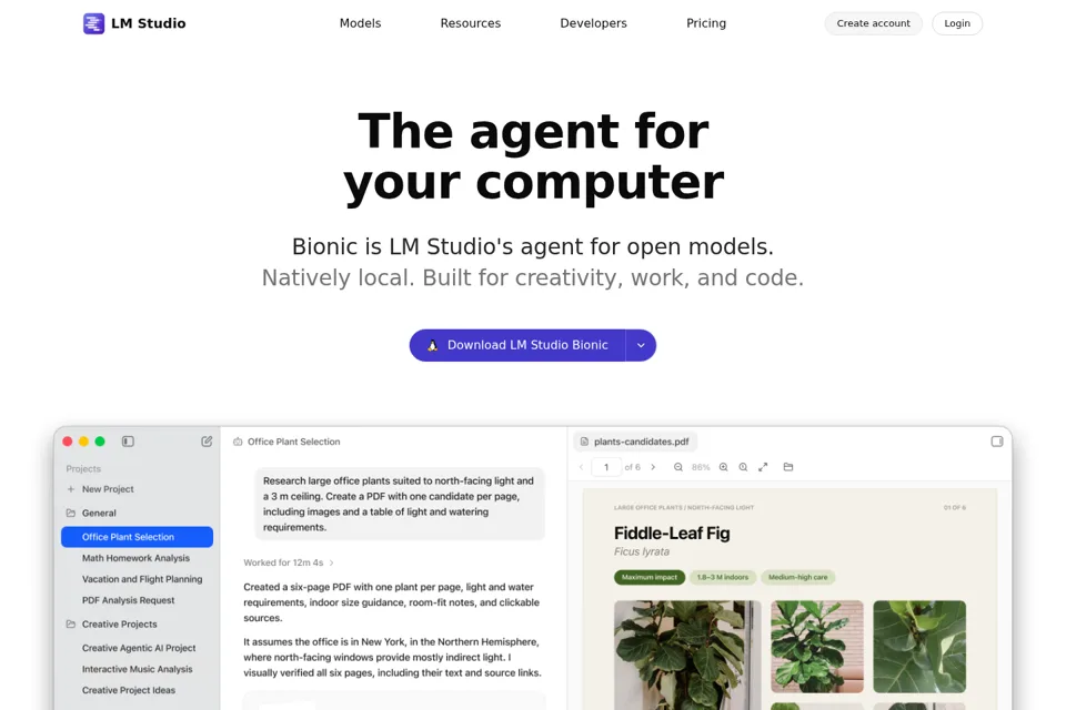 Landing page preview