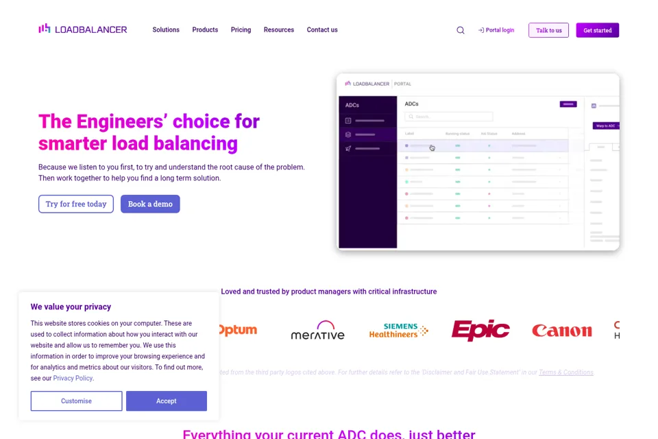 Landing page preview