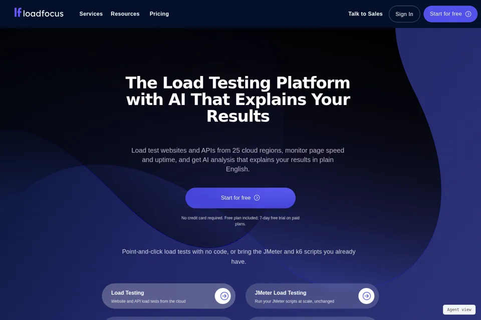 Landing page preview