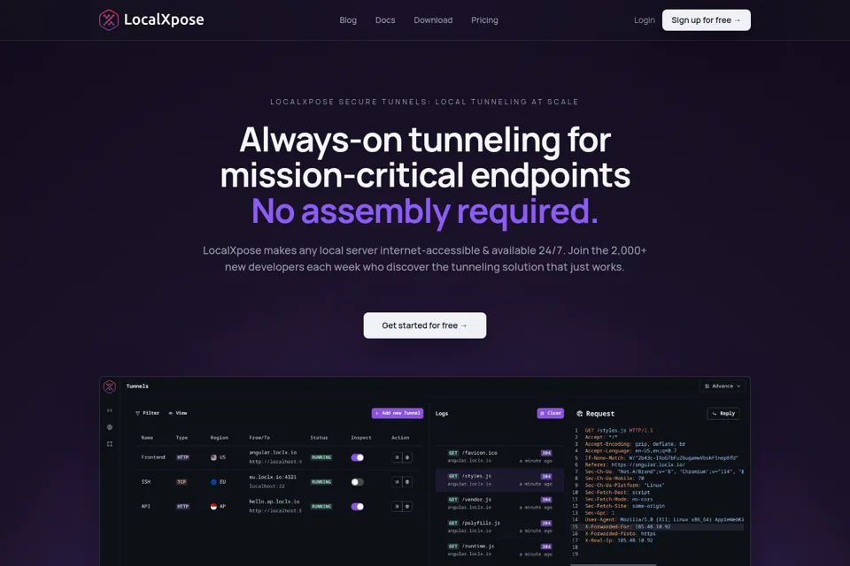 Landing page preview