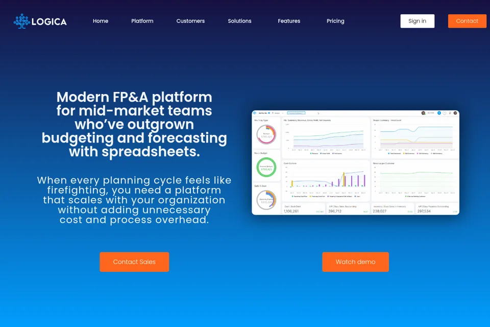 Landing page preview