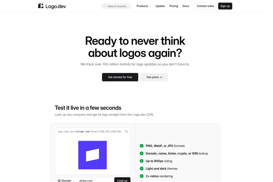 Landing page preview