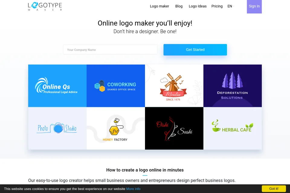 Landing page preview
