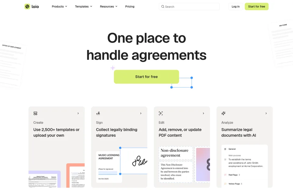Landing page preview