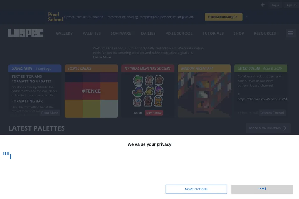 Landing page preview
