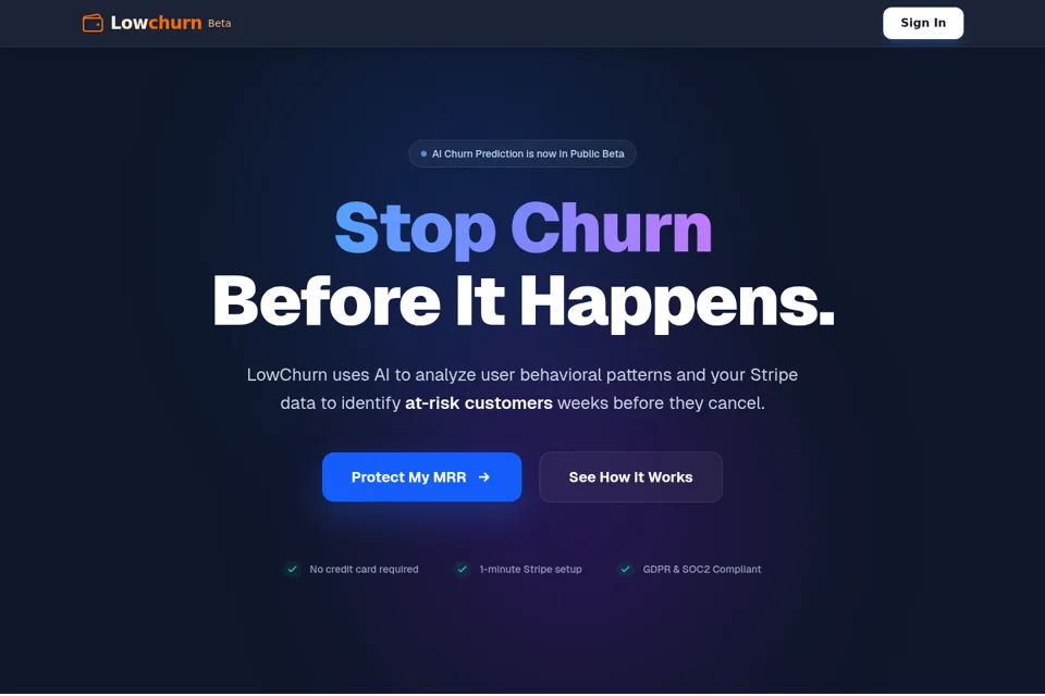 Landing page preview