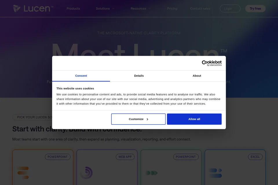 Landing page preview