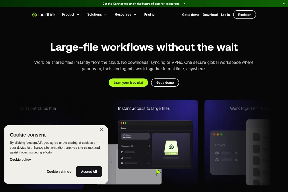 Landing page preview