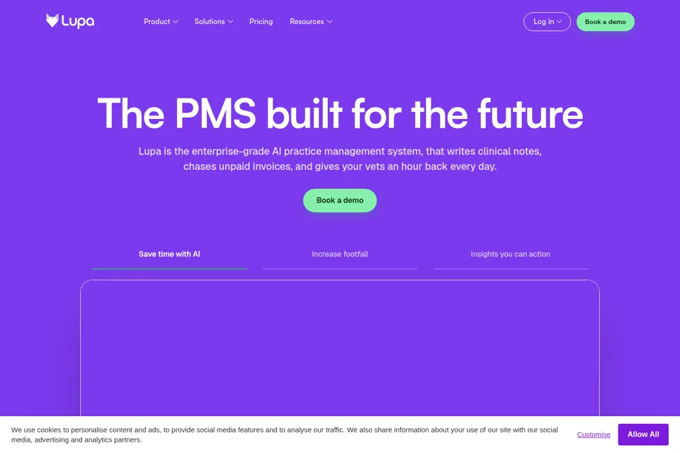Landing page preview