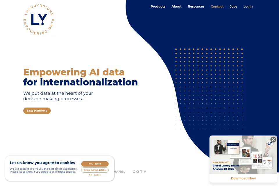 Landing page preview