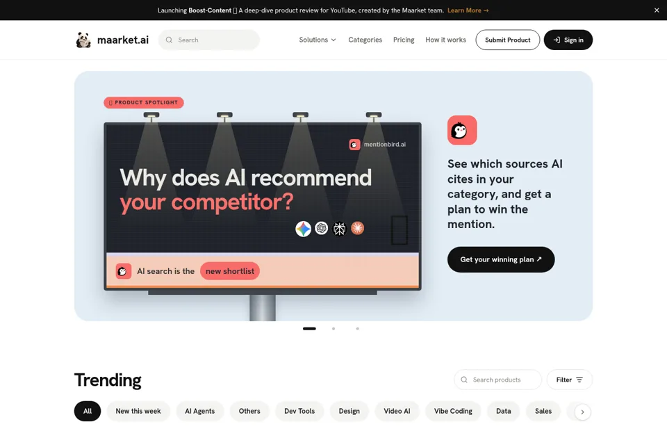 Landing page preview