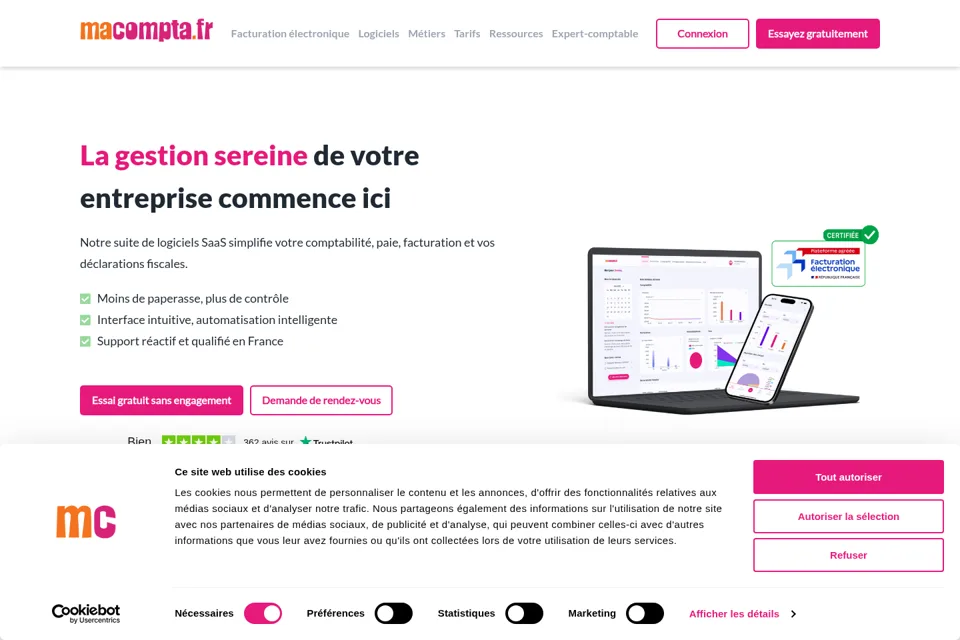 Landing page preview