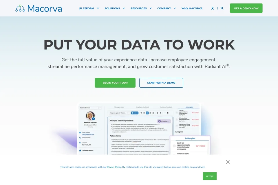 Landing page preview