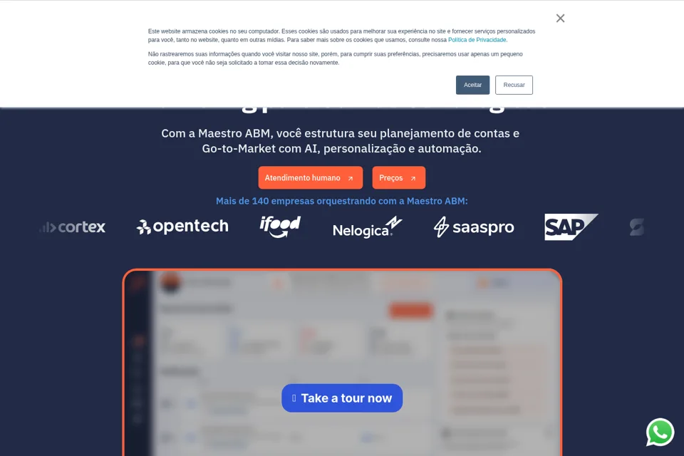 Landing page preview