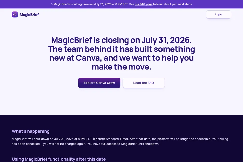 Landing page preview