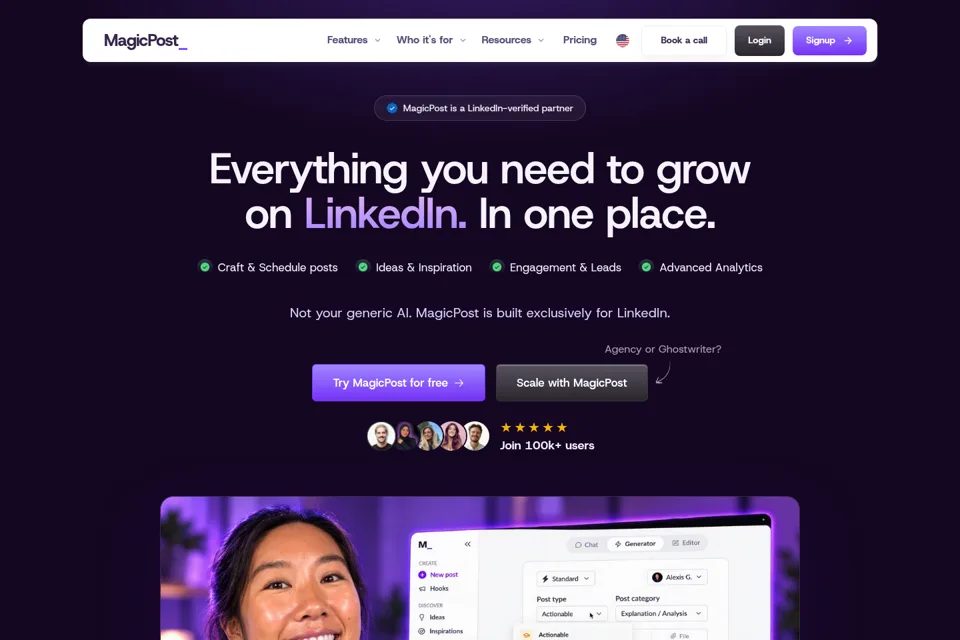 Landing page preview
