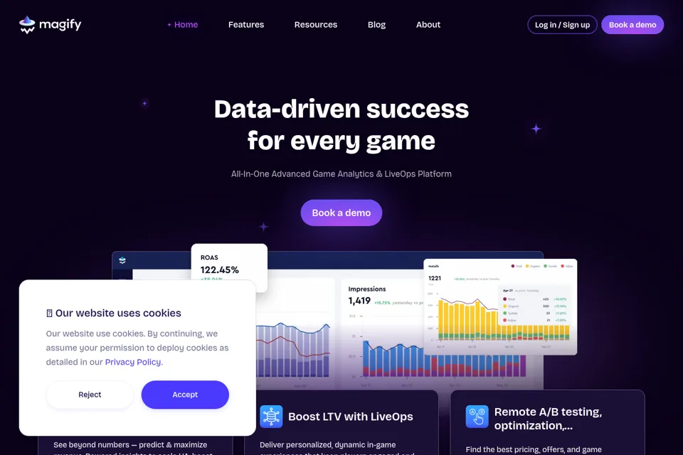 Landing page preview
