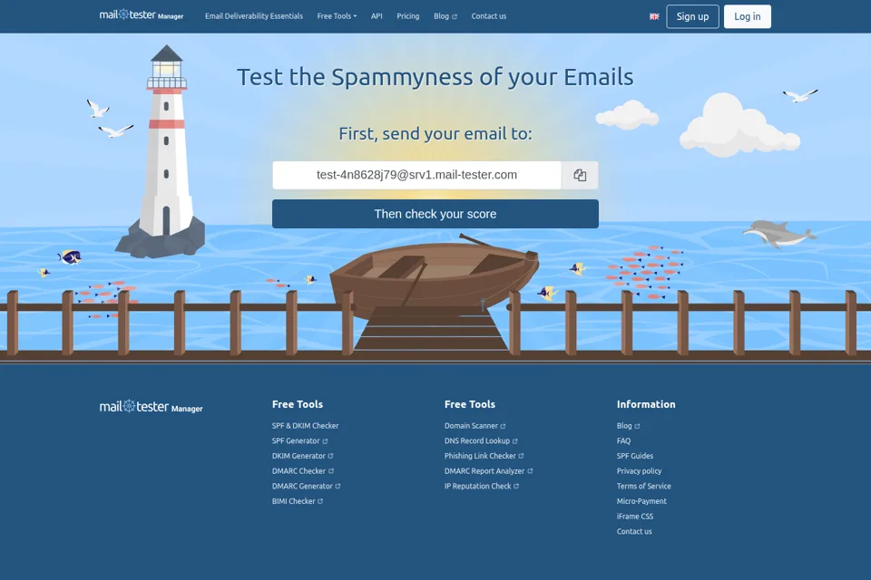 Landing page preview