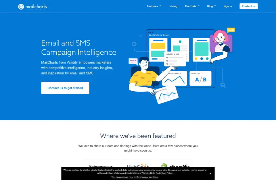 Landing page preview